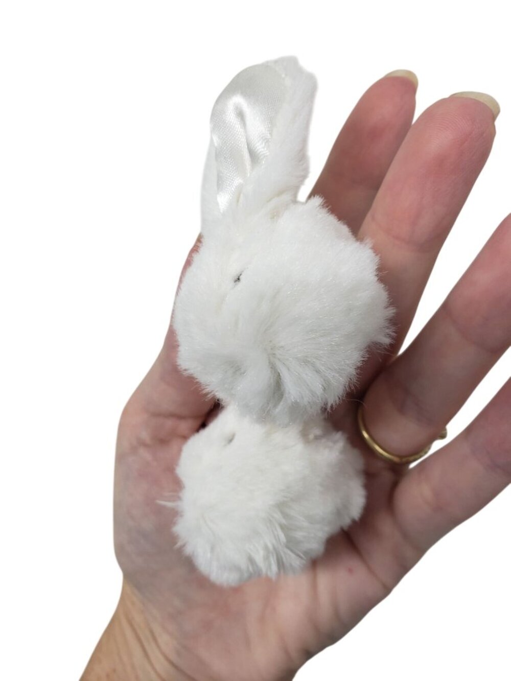 Bunnies by the Bay White Faux Fur Cape Bunny Heads 6-12 Months Give Glad Dreams - Picture 12 of 13